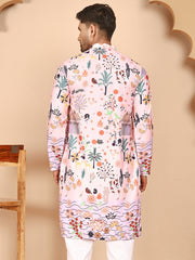 Multicolor Printed Kurtas with Artistic Design ( KO 5272 Peach ) [FF] [C-12]