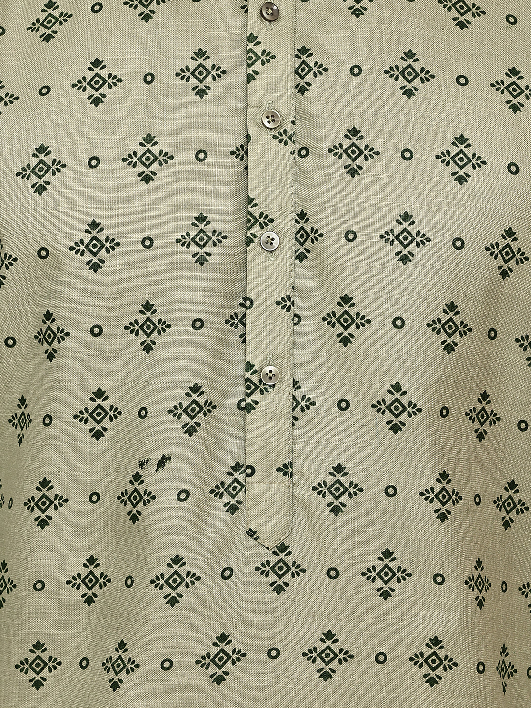 DesiQlo Men Printed Kurta Only - Green - KO_5281Pista_S