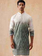 Men’s Ombre Kurtas ( KO 5284 Grey ) [FF] [E-11-10]