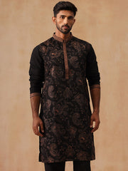 Traditional Embroidered Kurta for Men ( KO 5285 Bronze ) [FF] [H-1]