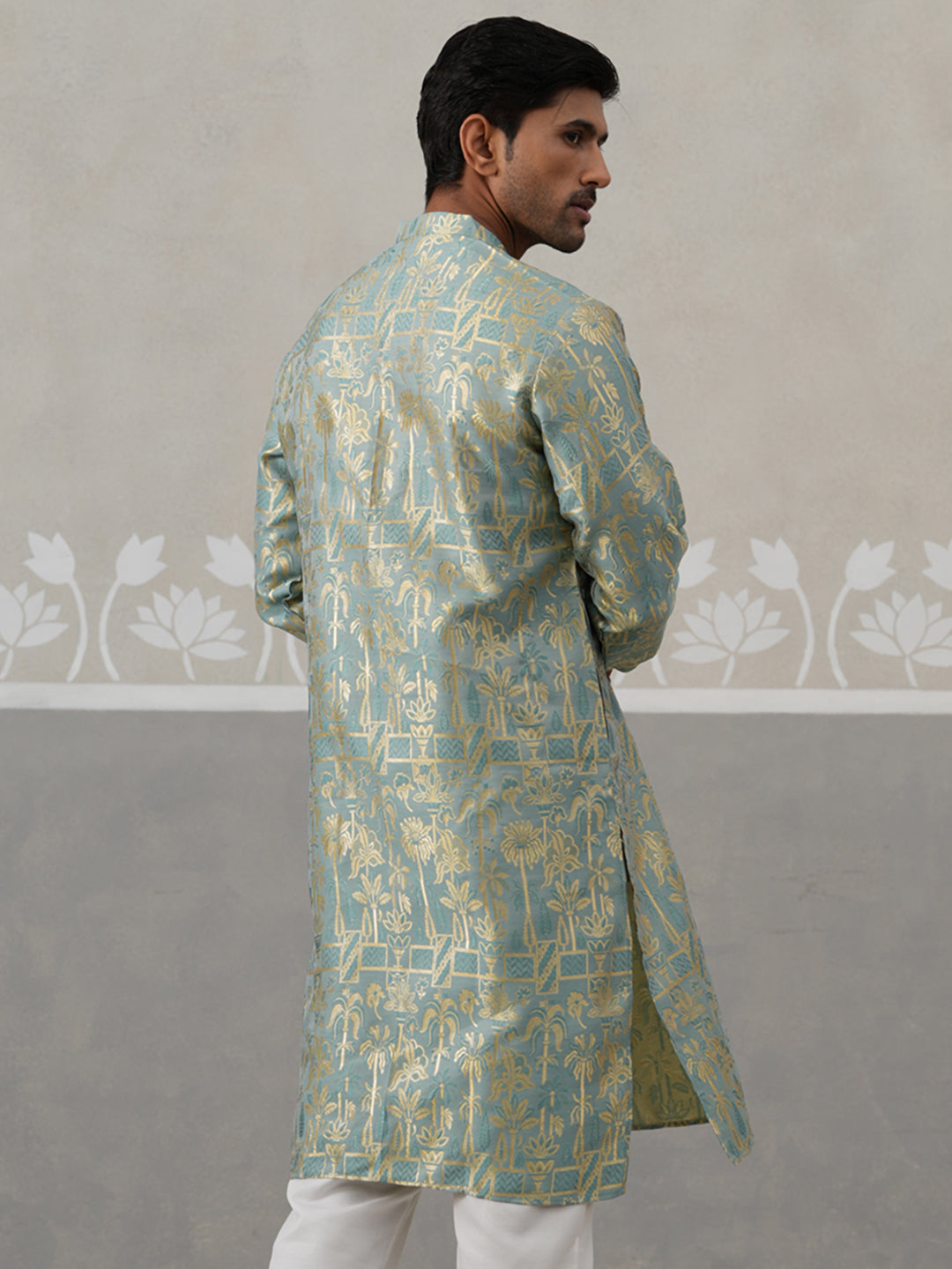 DesiQlo Men Woven Design Kurta Only - Multicolor