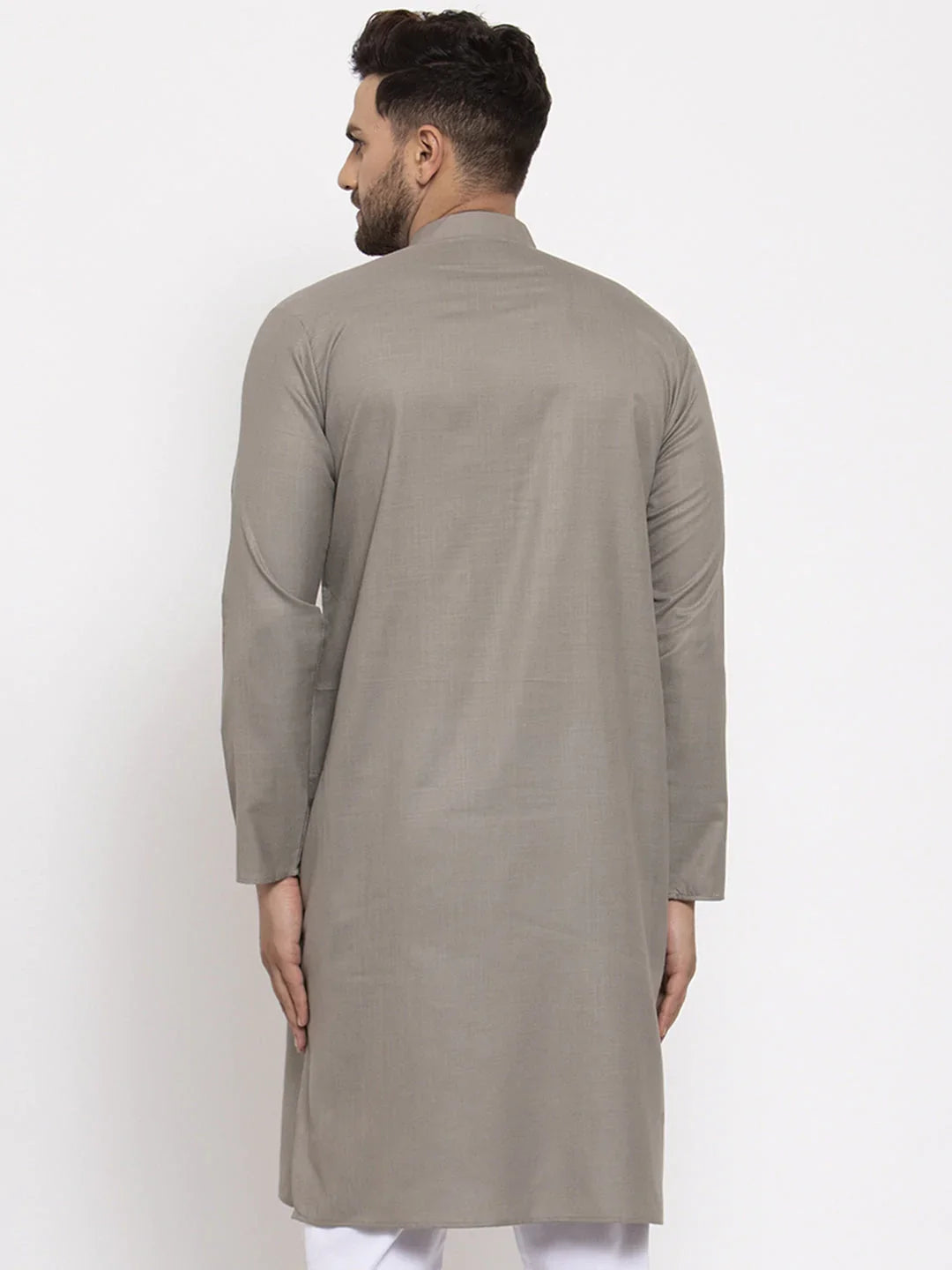 DesiQlo Men Kurta Only - Grey - KO_532Grey_S