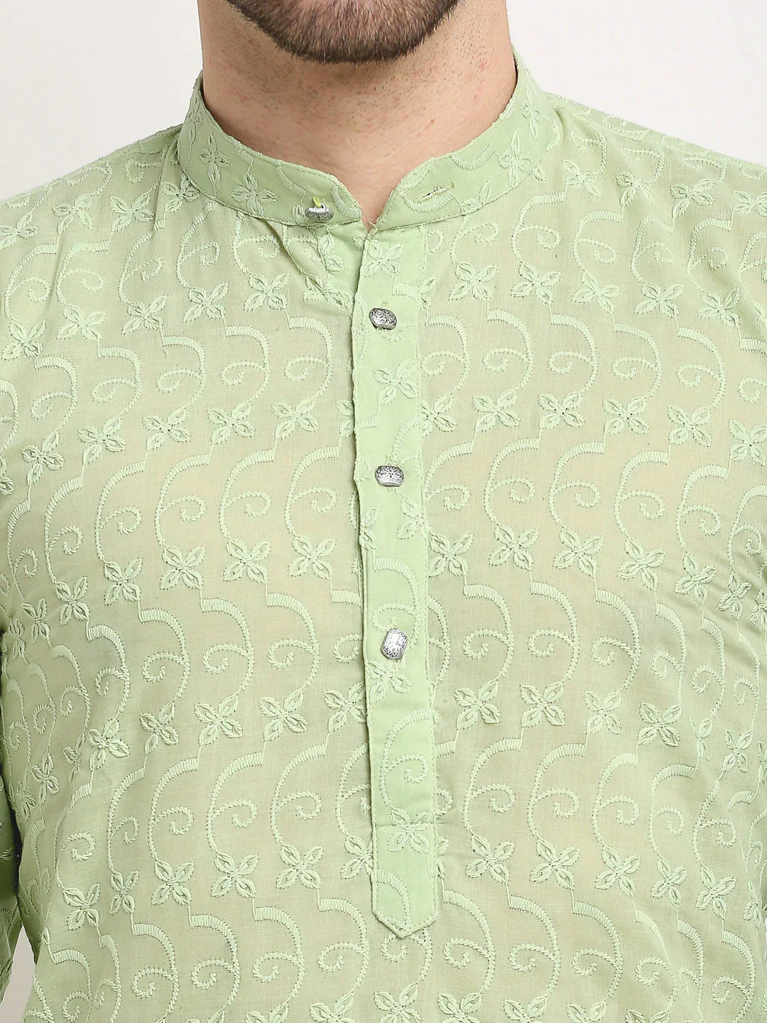 DesiQlo Men Kurta Only - Green - KO_561Green_S