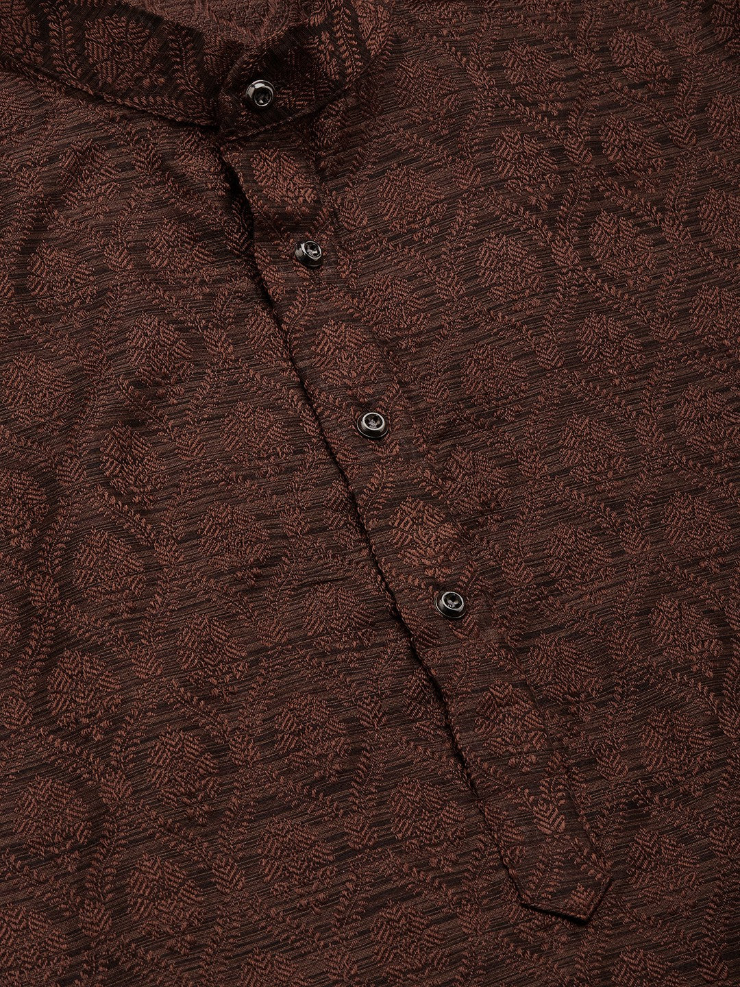 DesiQlo Men Kurta Only - Multicolor - KO_597Coffee_S