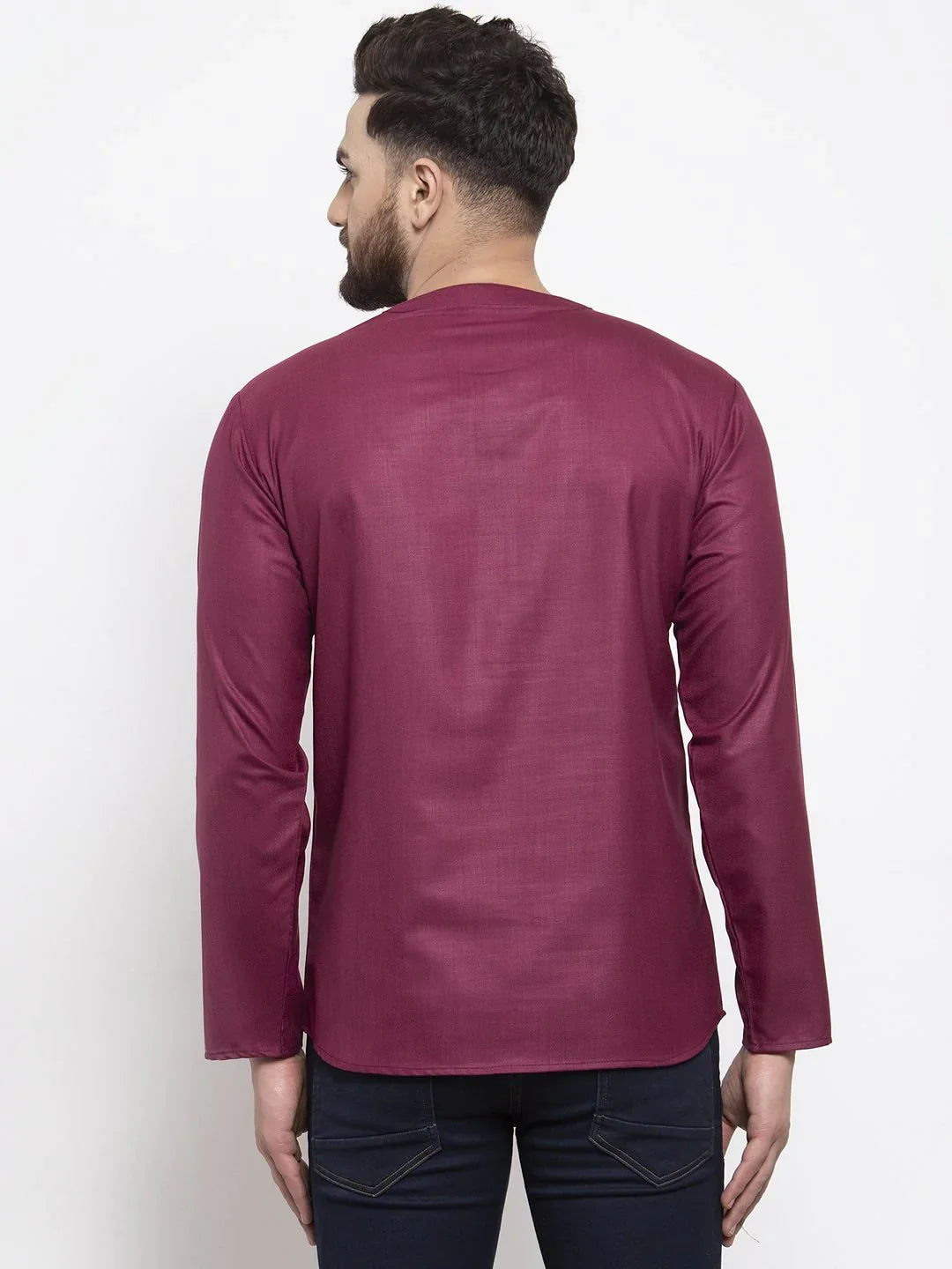Purple Short Kurta for Men - Stylish Indian Kurta Collection