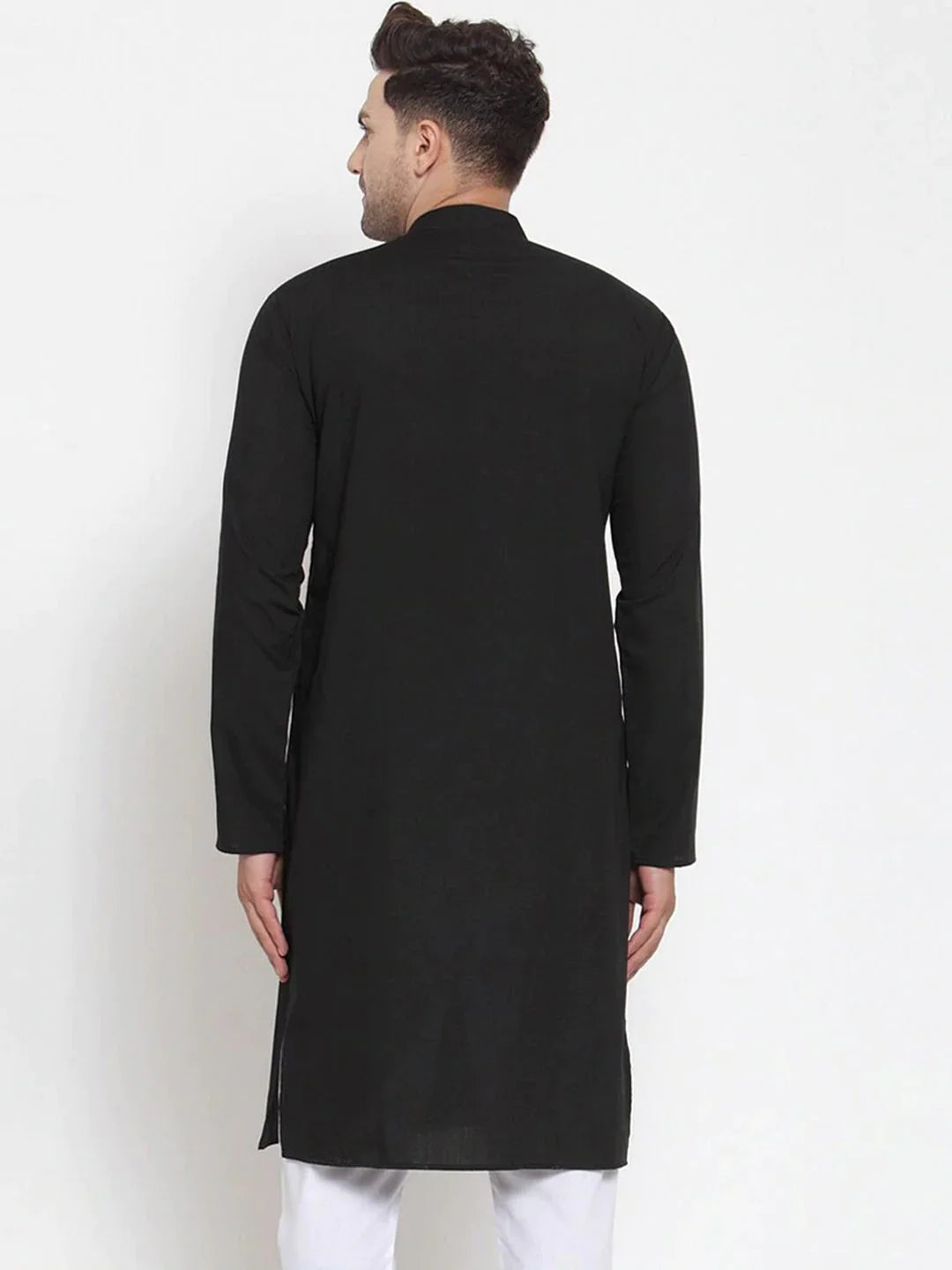 DesiQlo Men Kurta Only - Black - KO_611Black_S