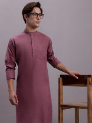 Men's Cotton Solid Kurtas