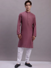Men's Cotton Solid Kurtas