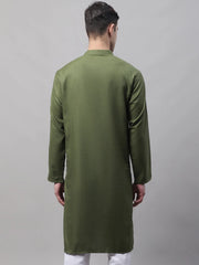 Men's Cotton Solid Kurtas-KO-611