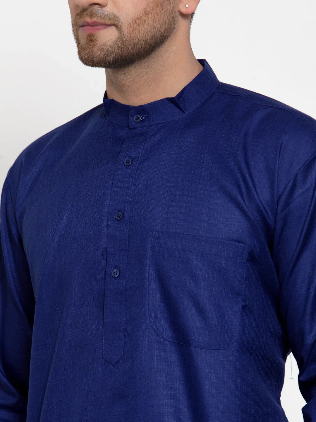 DesiQlo Men Kurta Only - Multicolor - KO_611Royal_S