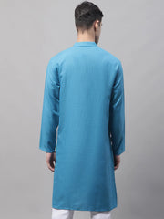 Men's Cotton Styled Solid Kurtas-KO-611