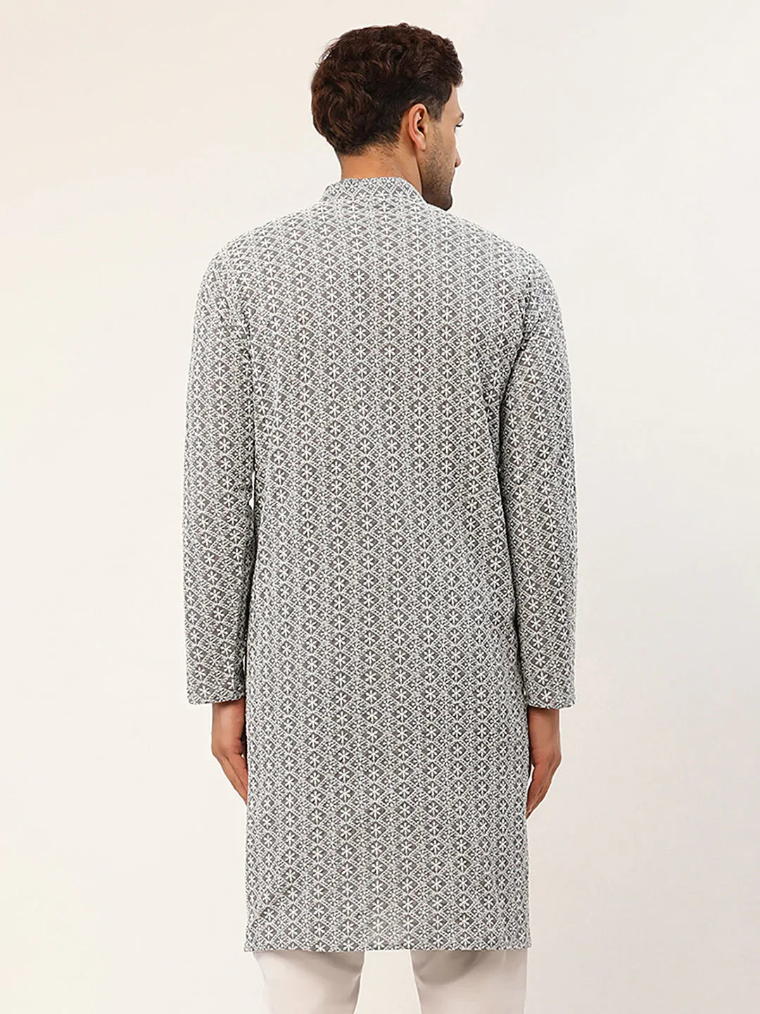 DesiQlo Men Kurta Only - Grey - KO_626Grey_S