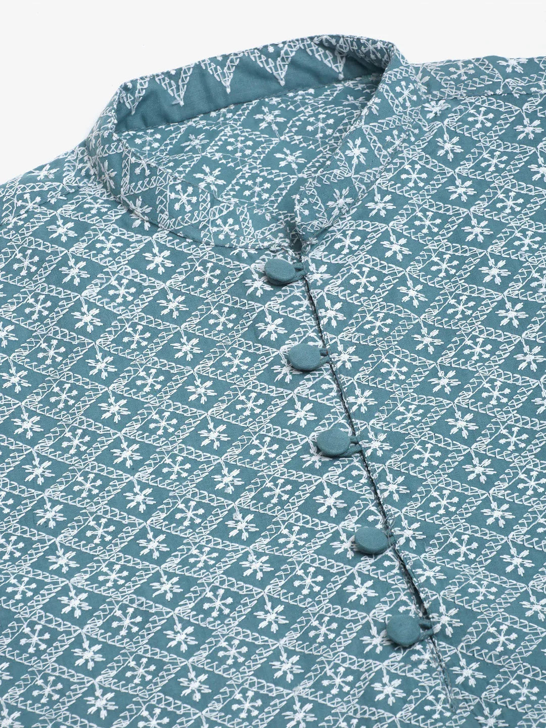 DesiQlo Men Kurta Only - Green - KO_626Teal_S
