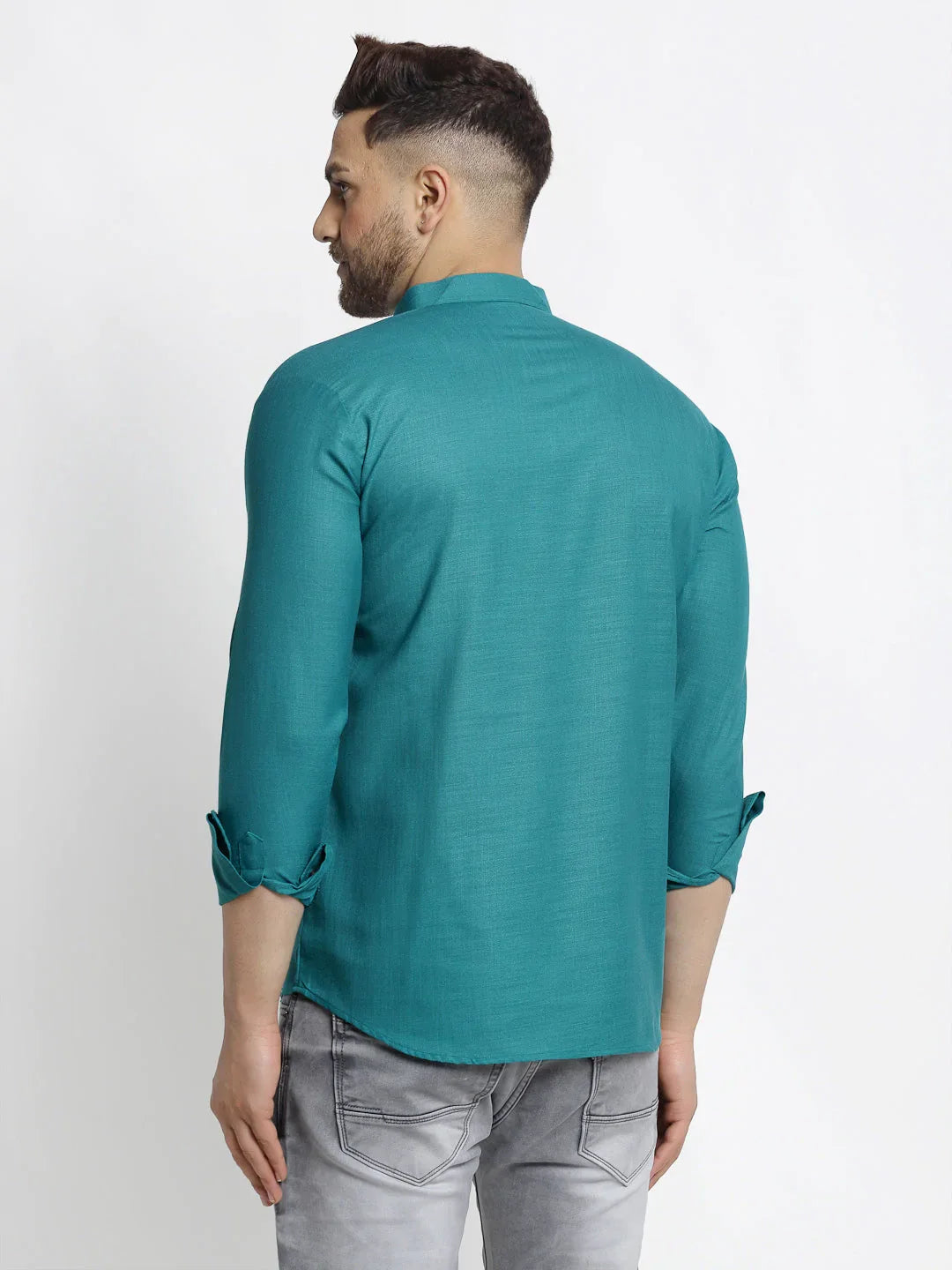 DesiQlo Men Kurta Only - Green - KO_639Green_S
