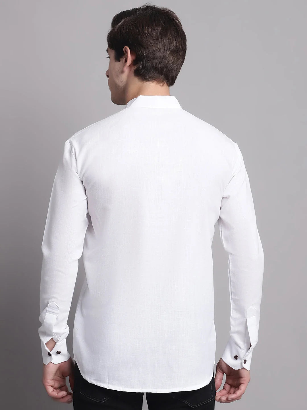 Black Solid Short Kurta for Men | Wedding Kurta for Men