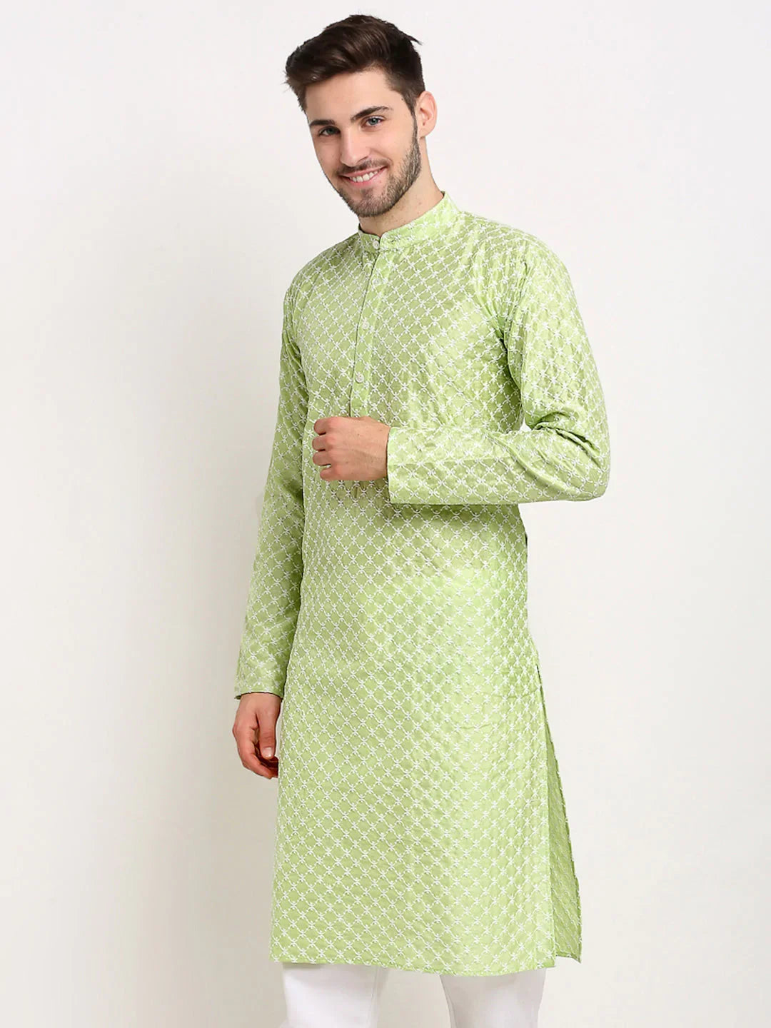 DesiQlo Men Kurta Only - Green - KO_641Green_S