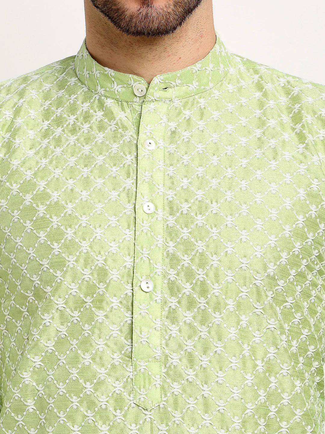 DesiQlo Men Kurta Only - Green - KO_641Green_S