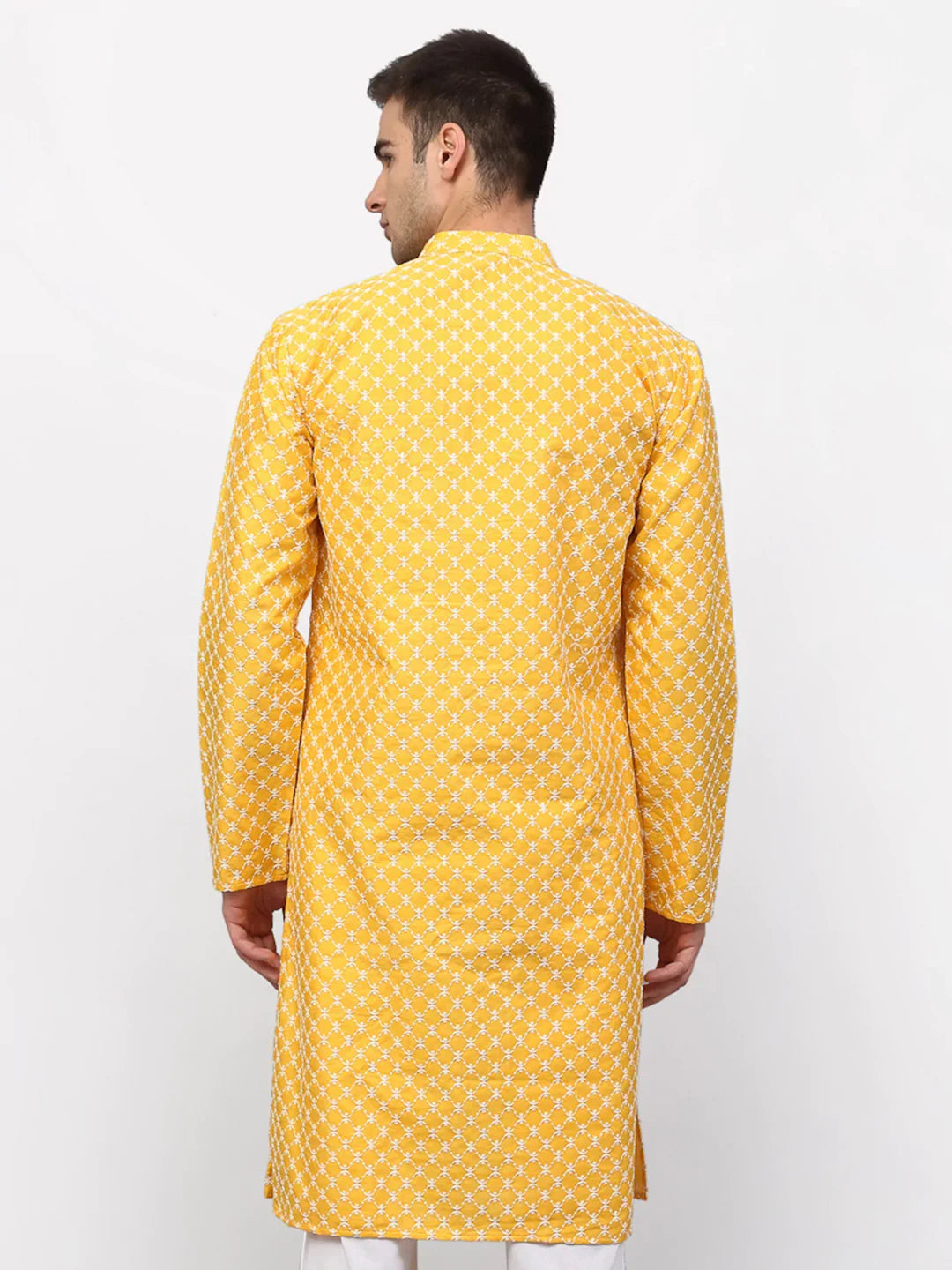 DesiQlo Men Kurta Only - Yellow - KO_641Mustard_S