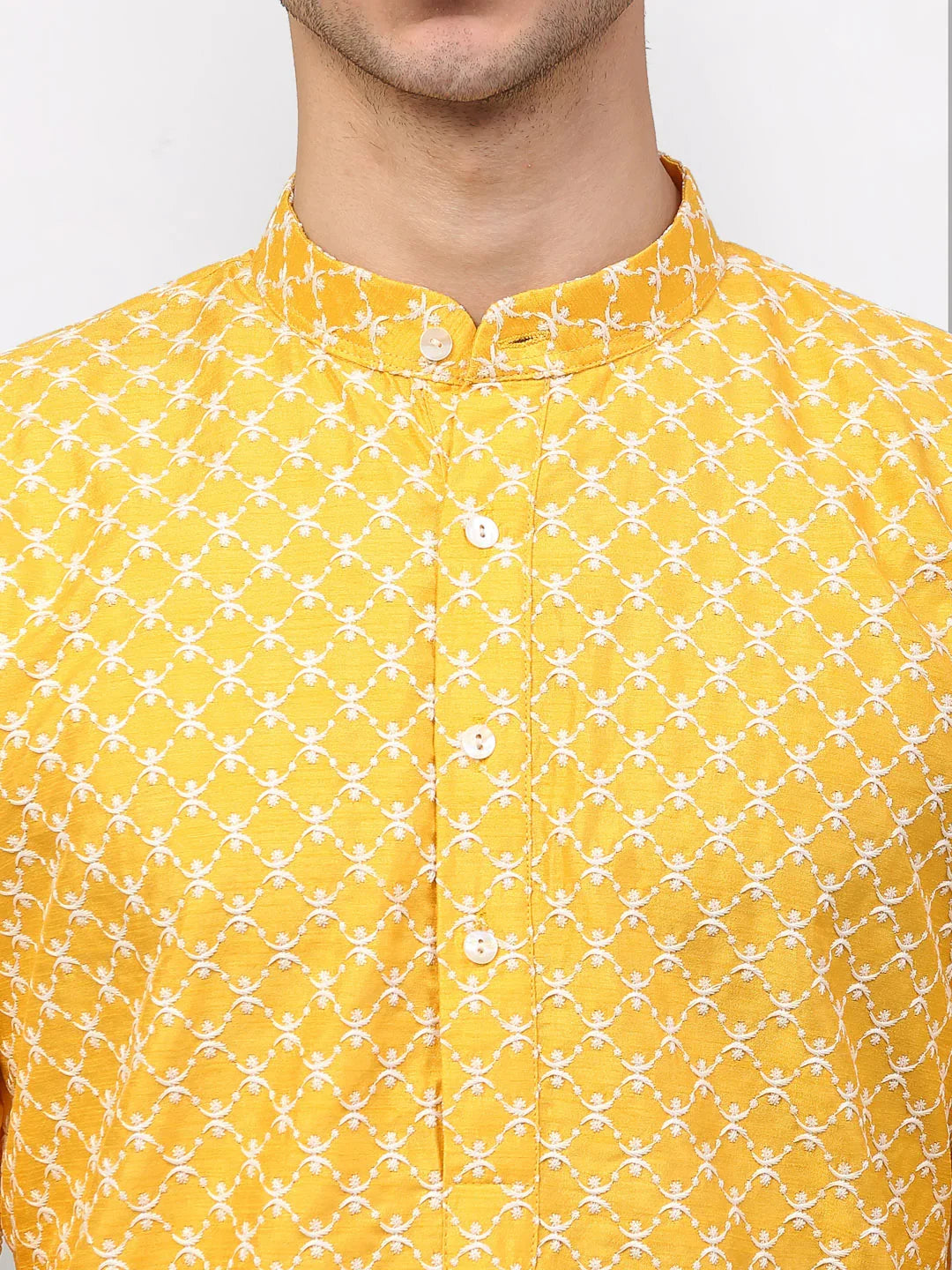 DesiQlo Men Kurta Only - Yellow - KO_641Mustard_S