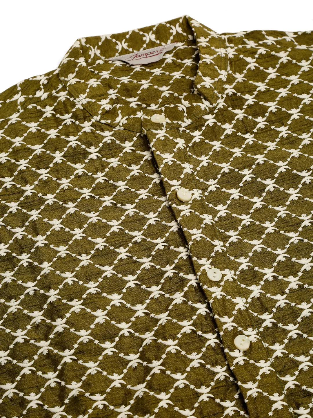 DesiQlo Men Kurta Only - Green - KO_641Olive_S
