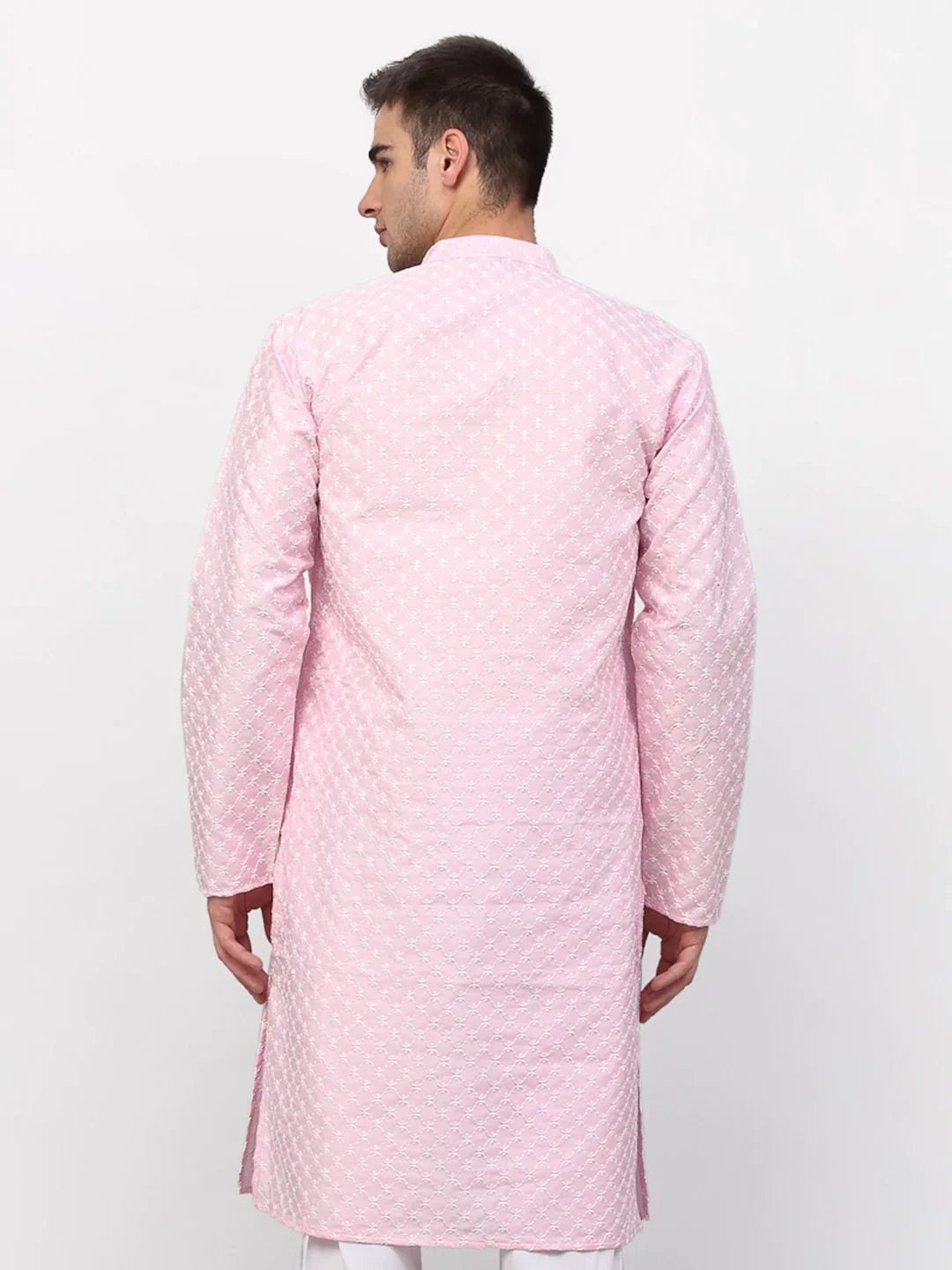 DesiQlo Men Kurta Only - Pink - KO_641Pink_S