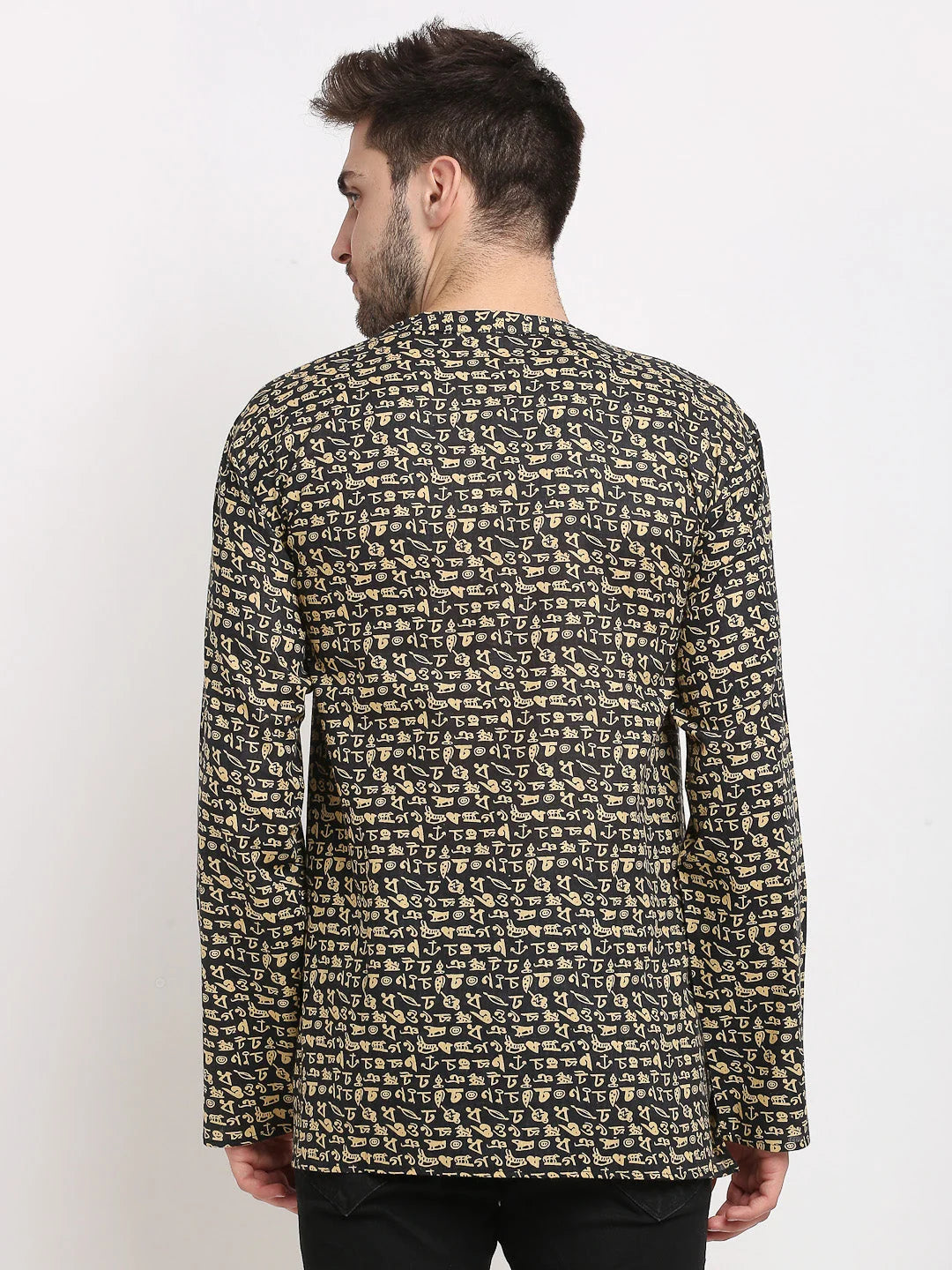 Shop Men's Printed Cotton Kurta | Stylish Indian Kurta for Men