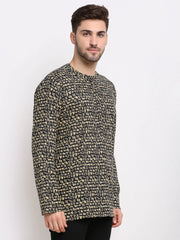Men's Cotton Printed Kurta