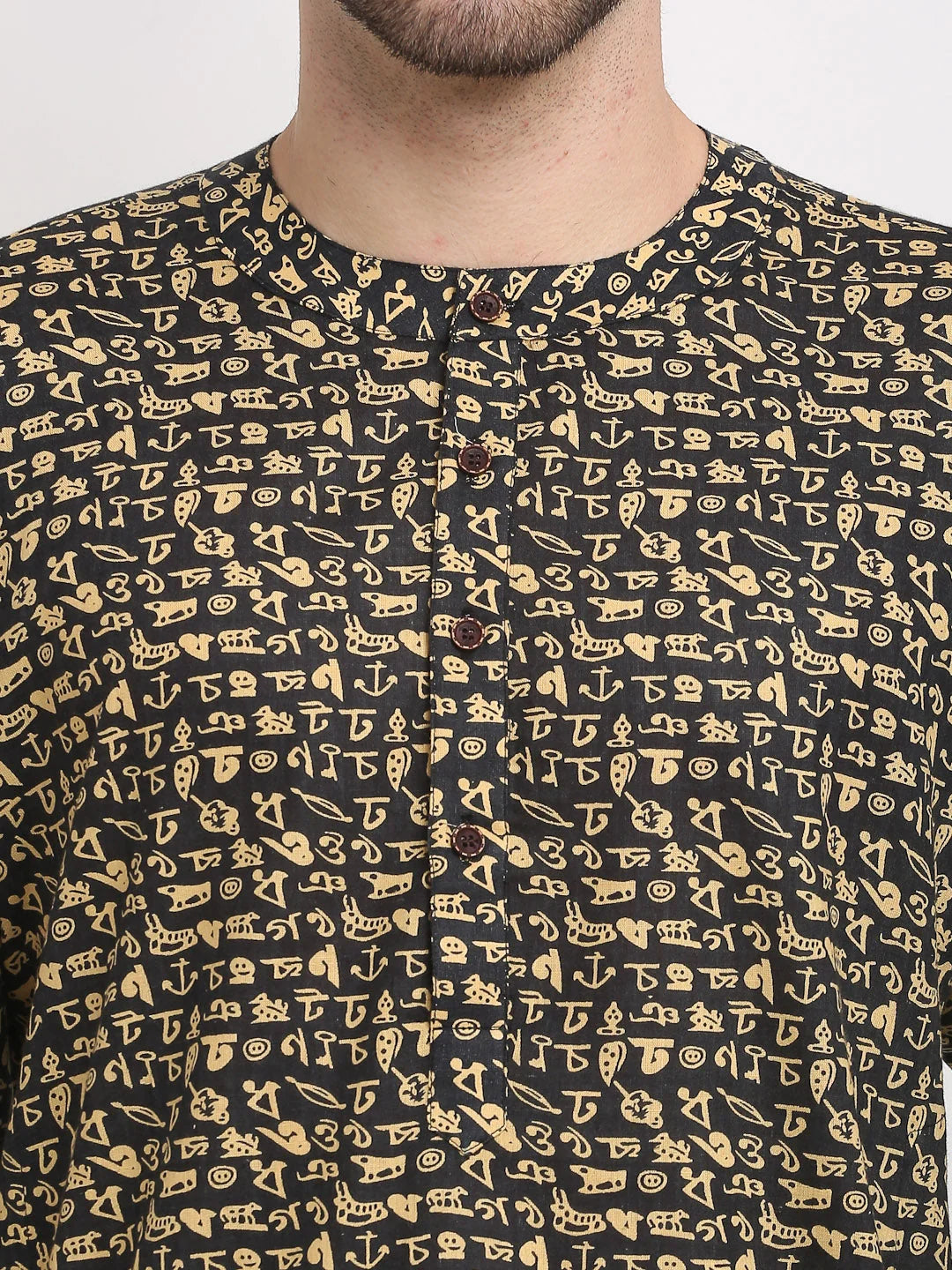 Shop Men's Printed Cotton Kurta | Stylish Indian Kurta for Men