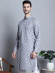 Men's Cotton Floral printed Indian Kurta Only