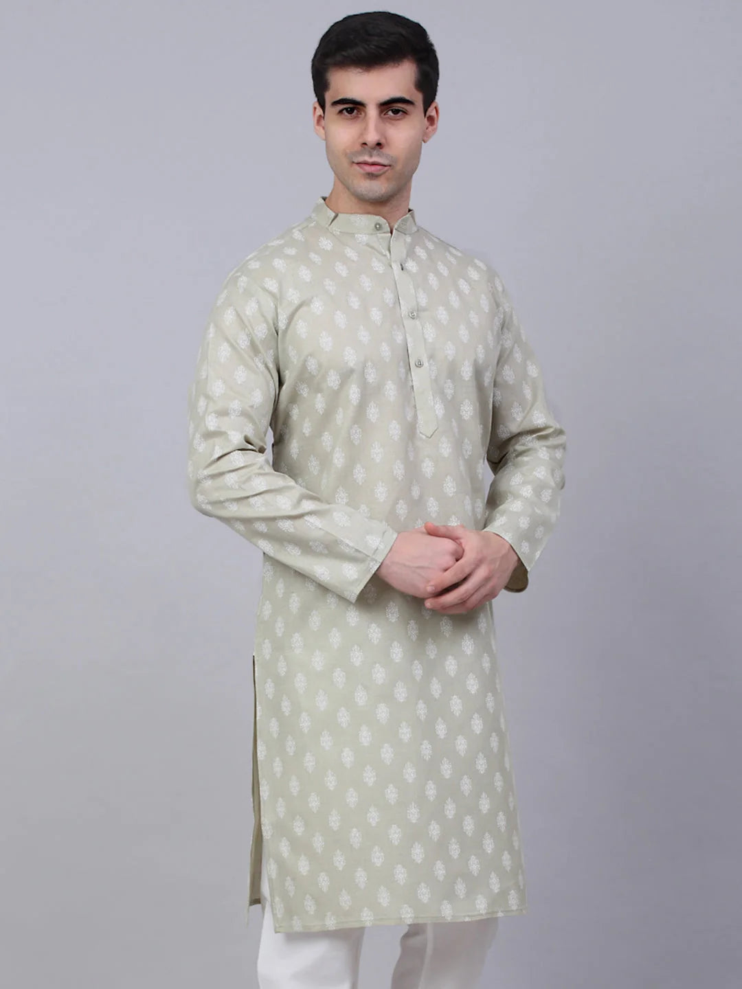 Trending Grey Cotton Mens Kurta - Indian Kurta for Men | Ethnic Wear