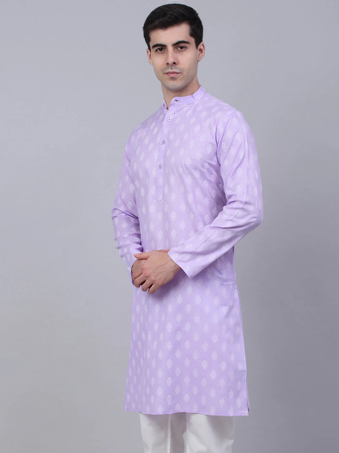 Purple Cotton Mens Kurta - Indian Kurta for Men | Ethnic Wear