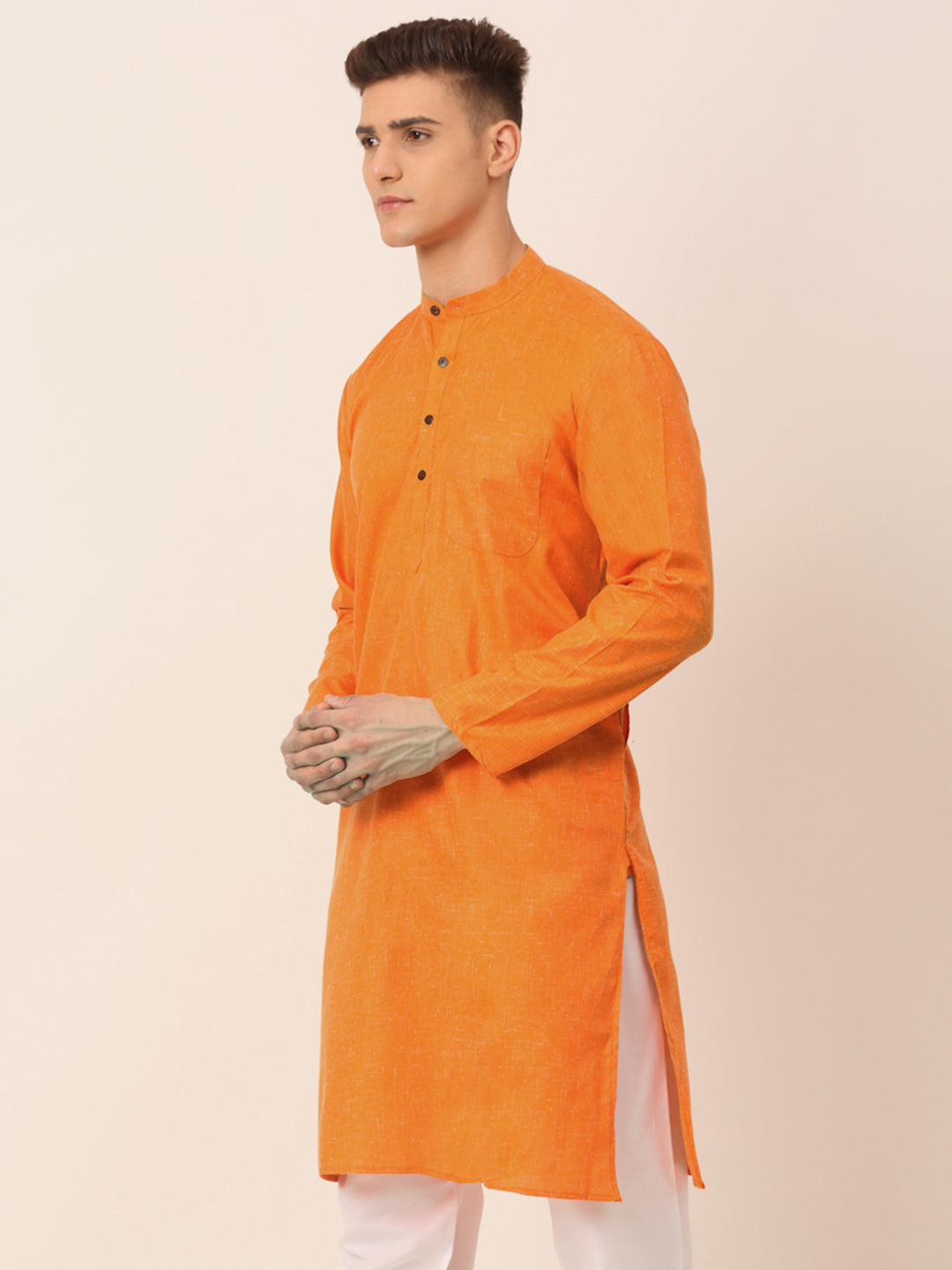 Men's Cotton Solid Kurta - Stylish Indian Kurta for Men