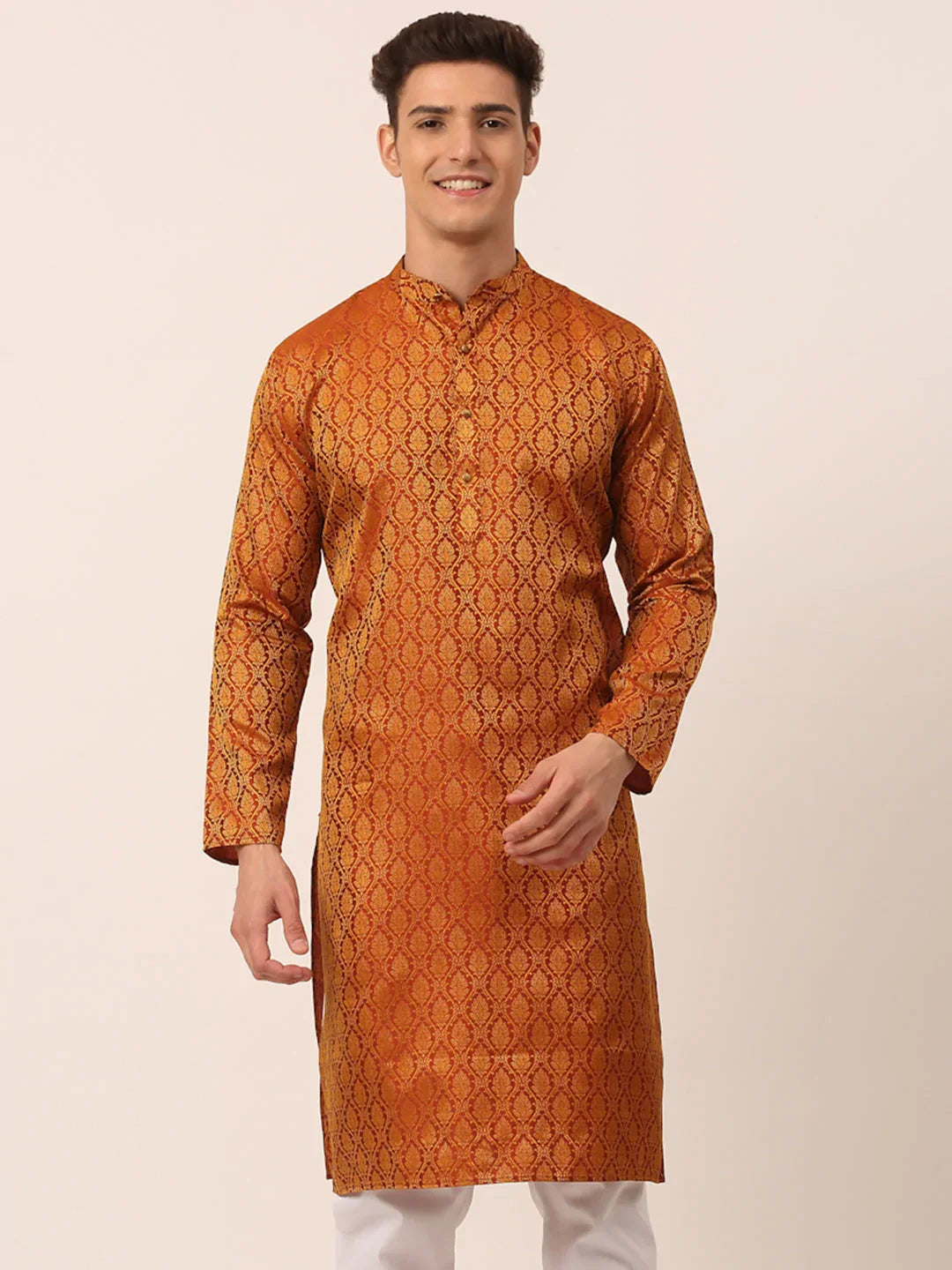 DesiQlo Men Kurta Only - Maroon