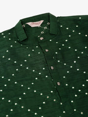Green Mirror Work Kurta Only ( KO 659 Green )