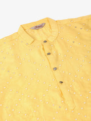 Lemon Mirror Work Kurta Only ( KO 659 Lemon )