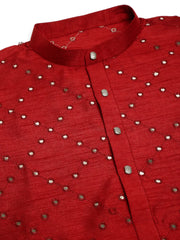Maroon Mirror Work Kurta Only ( KO 659 Maroon )