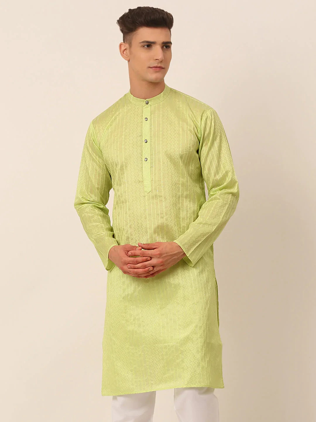 DesiQlo Men Kurta Only - Green - KO_661Green_S