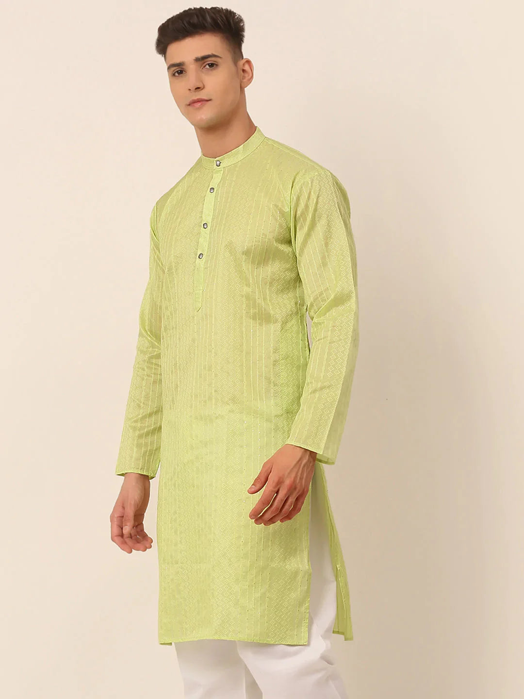 DesiQlo Men Kurta Only - Green - KO_661Green_S