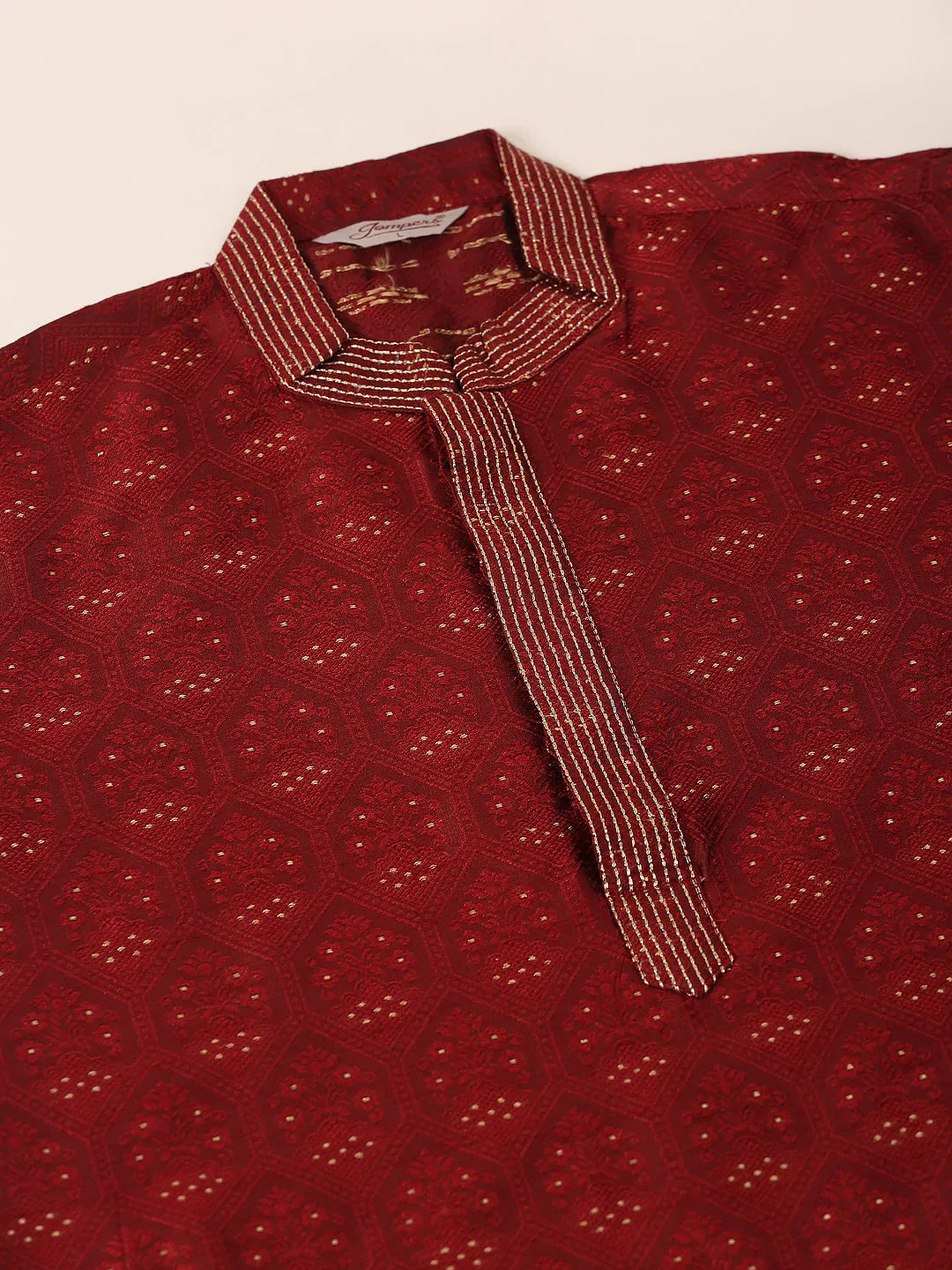 DesiQlo Men Kurta Only - Maroon - KO_662Maroon_S