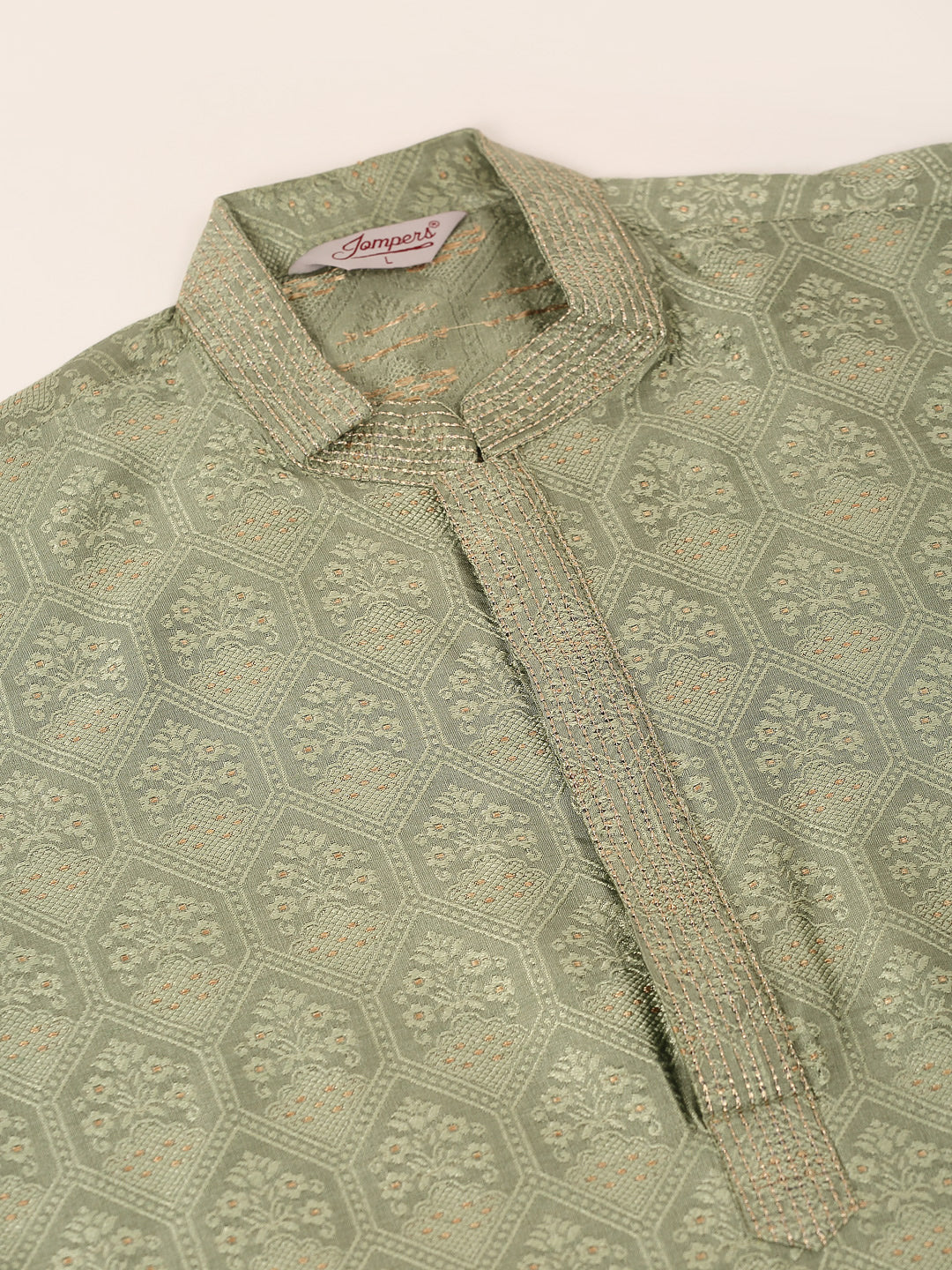 DesiQlo Men Kurta Only - Green - KO_662Pista_S