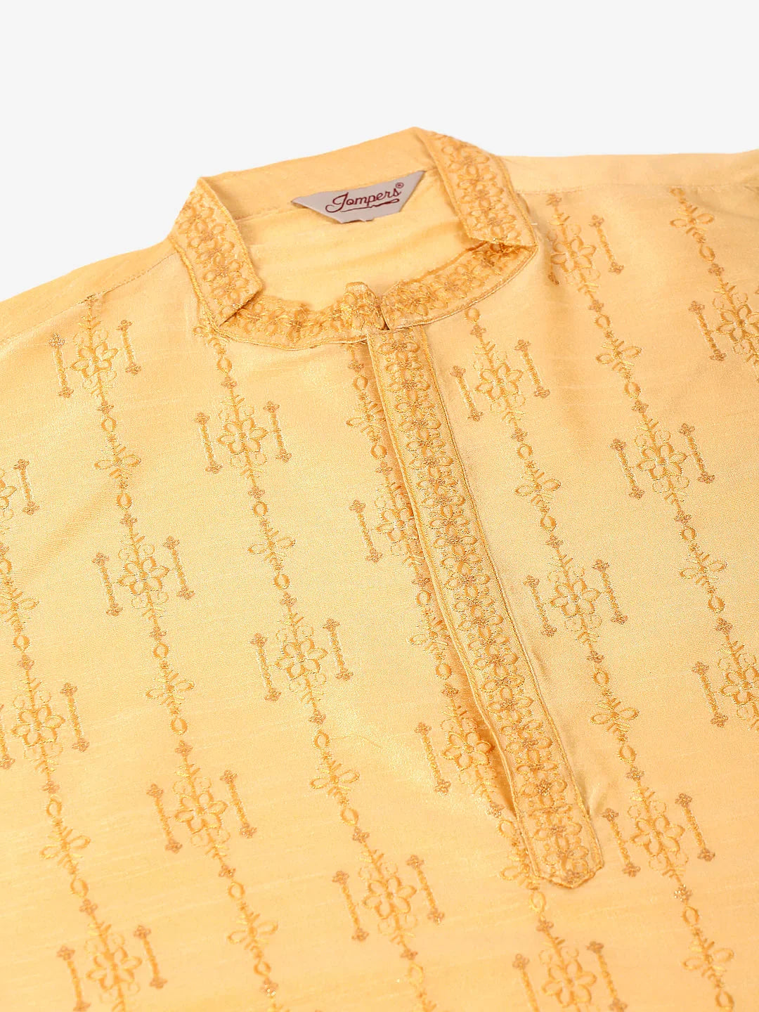 DesiQlo Men Kurta Only - Gold - KO_665Golden_S