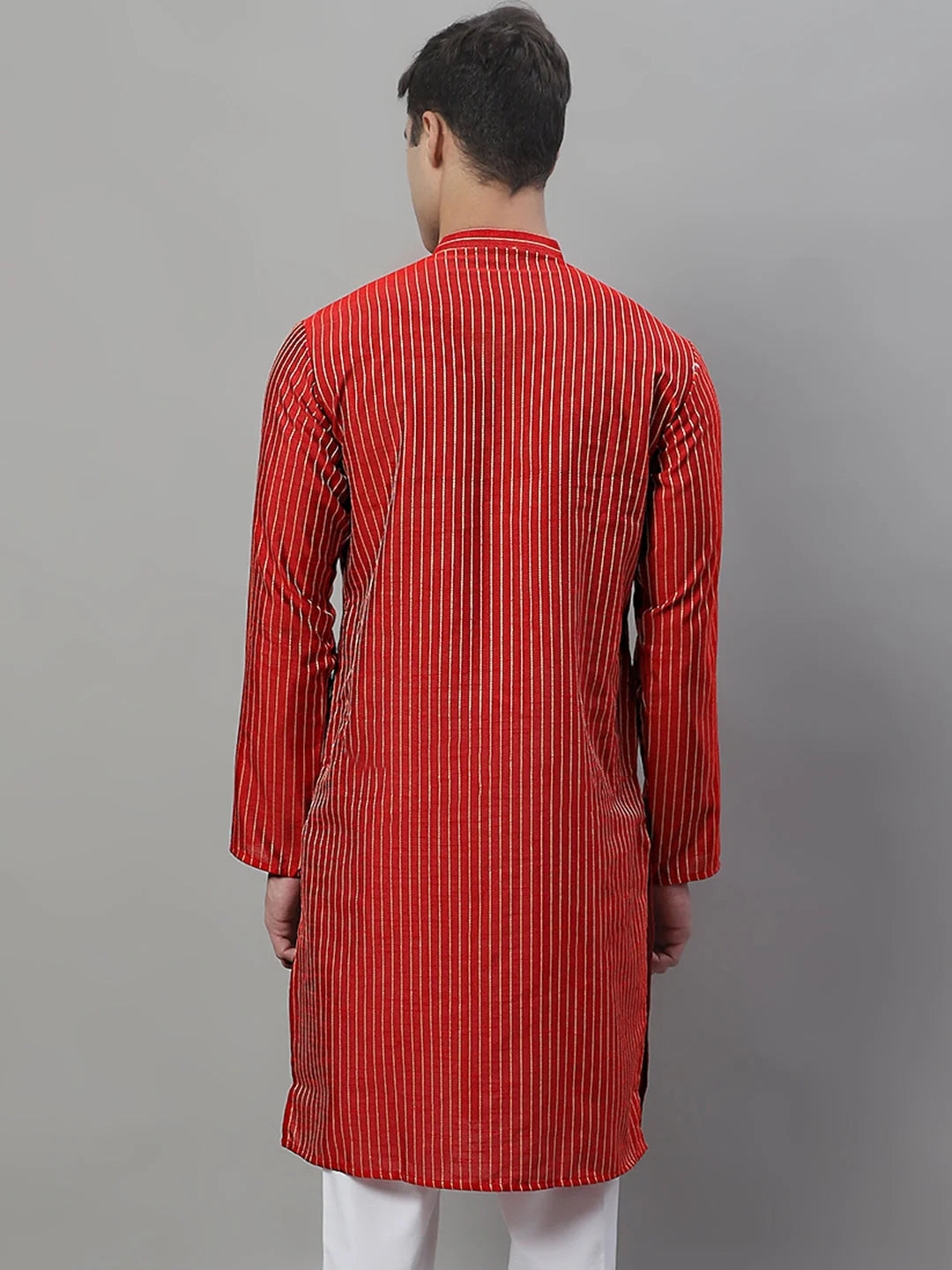 Men's Maroon Embroidered Kurta - Indian Kurta for Men Online