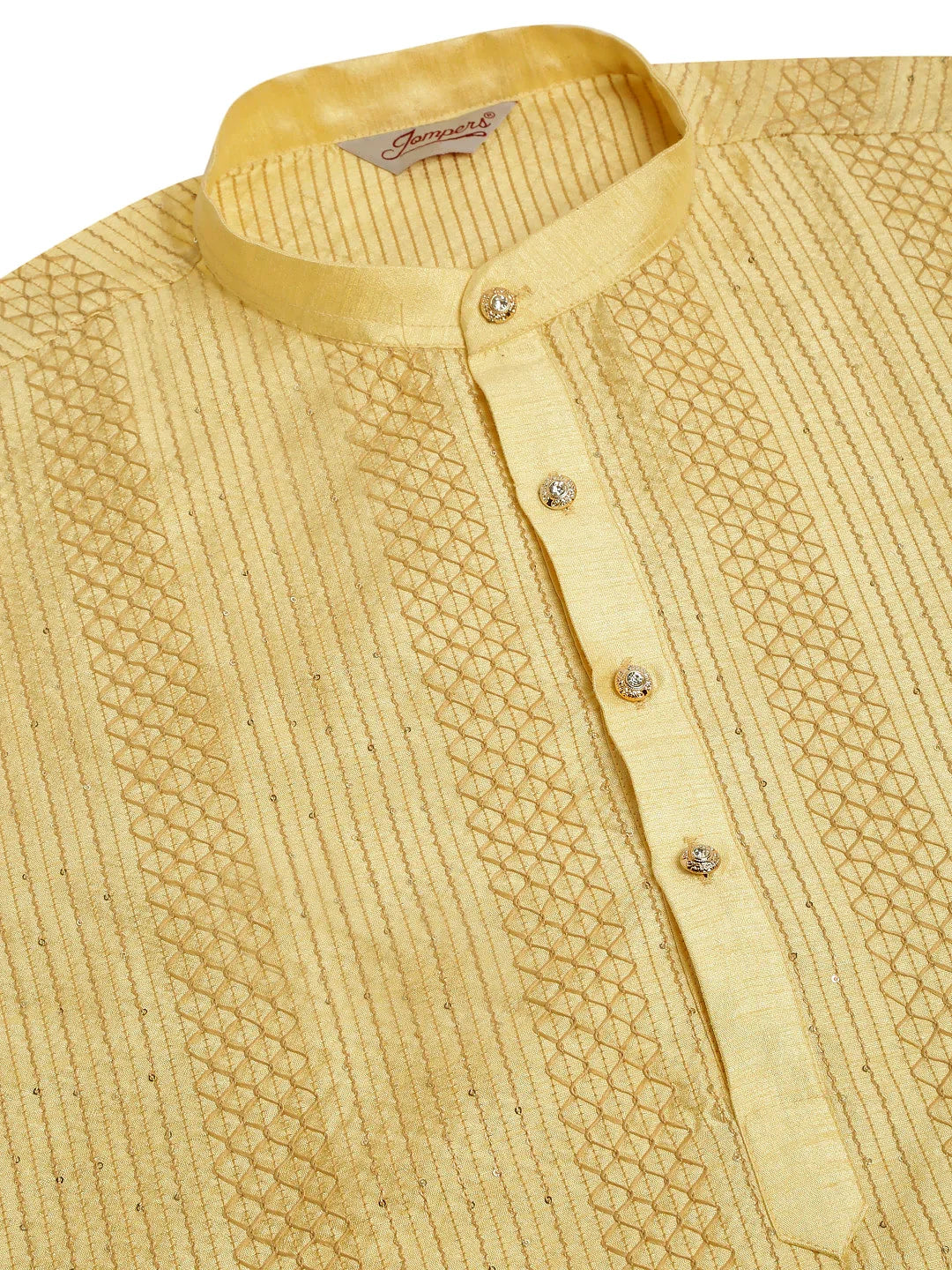 DesiQlo Men Kurta Only - Gold - KO_671Golden_S
