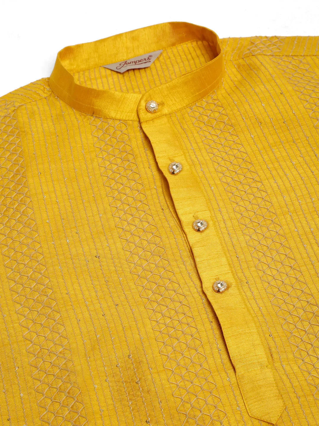 DesiQlo Men Kurta Only - Yellow - KO_671Mustard_S