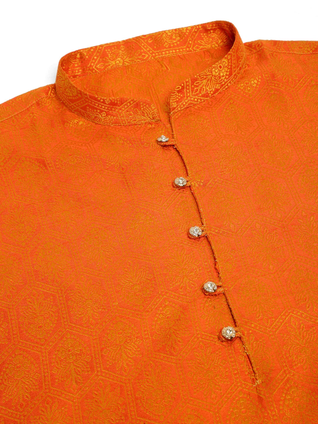 DesiQlo Men Kurta Only - Orange - KO_674Orange_S