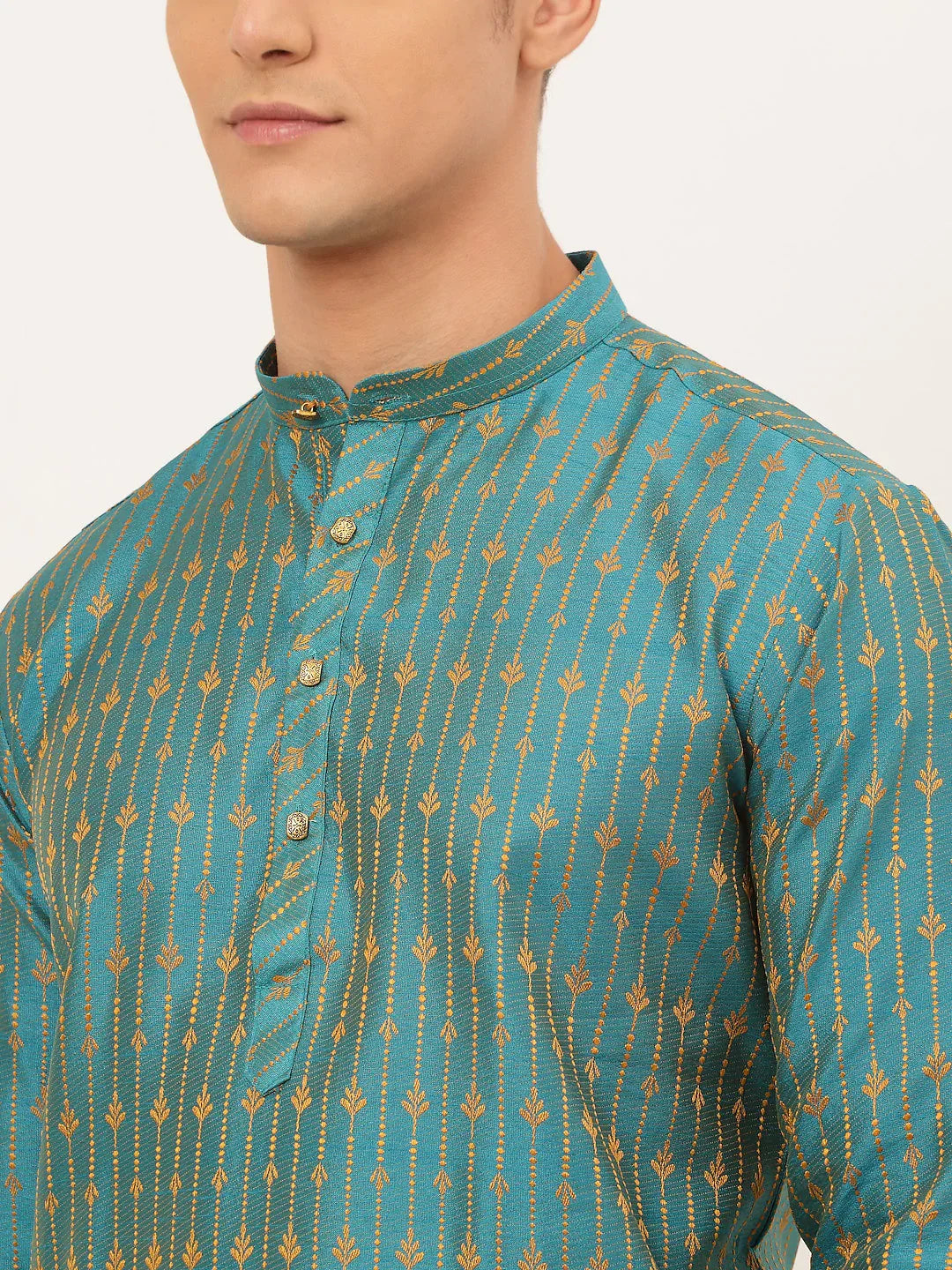 DesiQlo Men Kurta Only - Blue - KO_676Blue_S