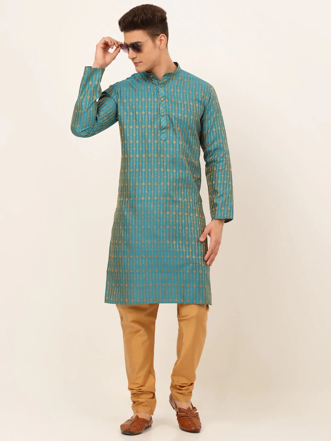 DesiQlo Men Kurta Only - Blue - KO_676Blue_S