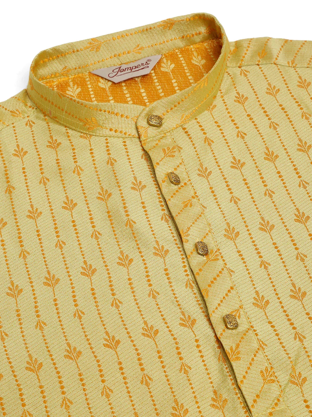 DesiQlo Men Kurta Only - Yellow - KO_676Yellow_S