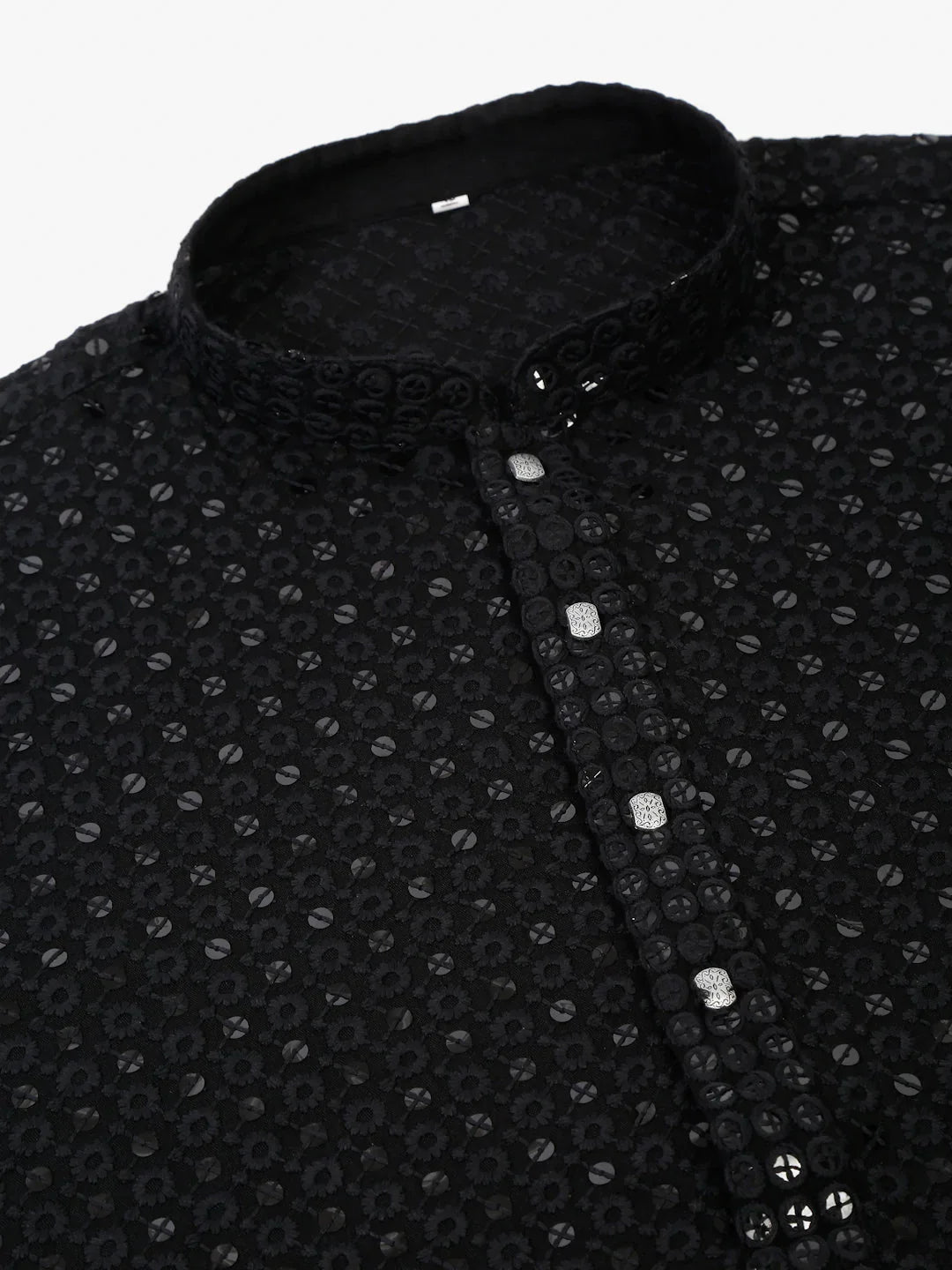 DesiQlo Men Kurta Only - Black - KO_678Black_S