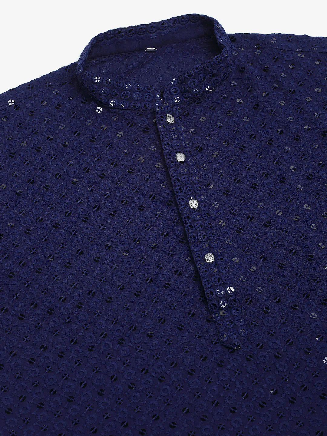 DesiQlo Men Kurta Only - Blue - KO_678Navy_S